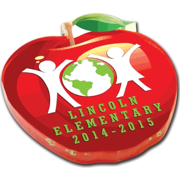 Custom acrylic paperweights with 1/8" black acrylic backing.... from ASI 72521 Morris Magnets / Laser Cuts