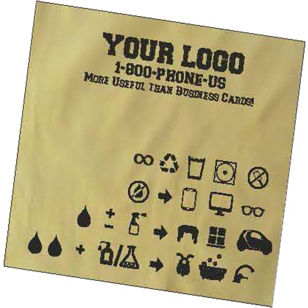 Multi-use, micro-fiber, miracle chamois. Reusable, cold water wash, air dry.... from ASI 31260 AdCapitol