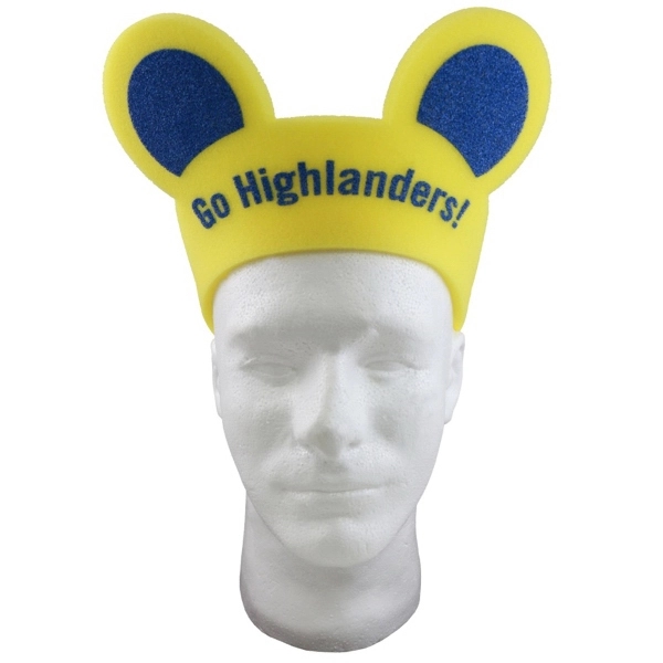 Round Animal Ears Pullover Visor, One size fits most. Stock outlines... from ASI 54886 Foamworx / FoamWorx