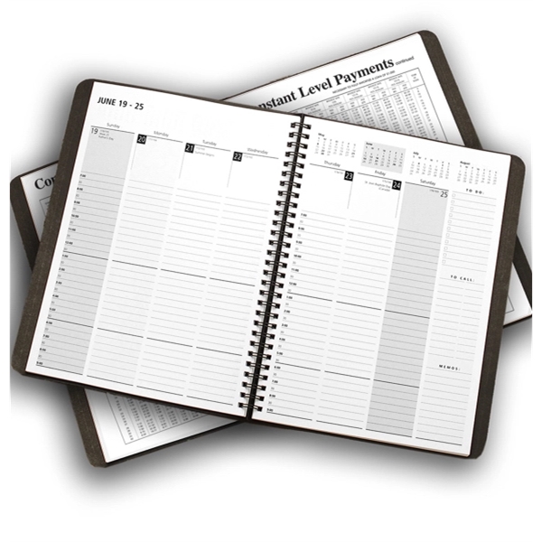 Complete real estate appointment planner with a leatherette cover.... from ASI 48575 Datamax International Inc / The Datamax Collection