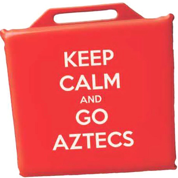 11" square x 1" thick vinyl covered foam stadium seat.... from ASI 31260 AdCapitol