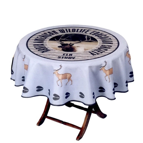 7 oz. woven polyester digital round table cover... from ASI 68707 Marathon Mfg & Supply Co.