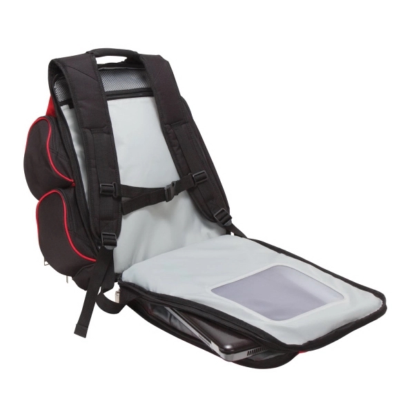 Tablet backpack made of polyester & nylon.... from ASI 57702 GoodHopeBags, Inc.