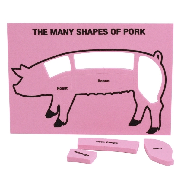 Mailable foam pig puzzle toy.... from ASI 54886 Foamworx / FoamWorx
