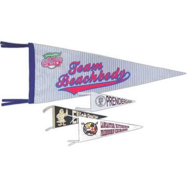 23 1/2" x 9" medium felt wall pennant with cotton binding,... from ASI 31260 AdCapitol