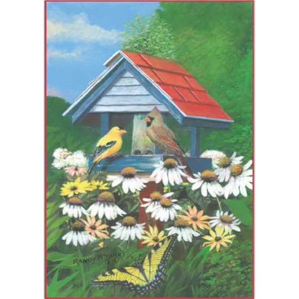 12" x 18" garden size sublimated flag with two-sided bird haven... from ASI 31260 AdCapitol / Adcap®