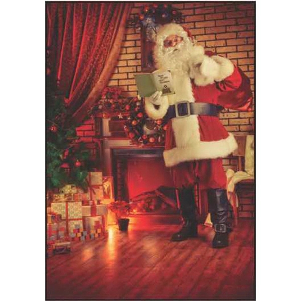 12" x 18" garden size sublimated flag with two-sided Santa's visit... from ASI 31260 AdCapitol / Adcap®