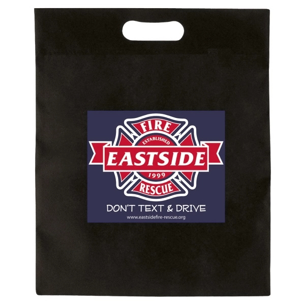 Reusable die cut tote bag is the perfect promo item for... from ASI 75731 PWS / Pacific Western Sales/Cater Line