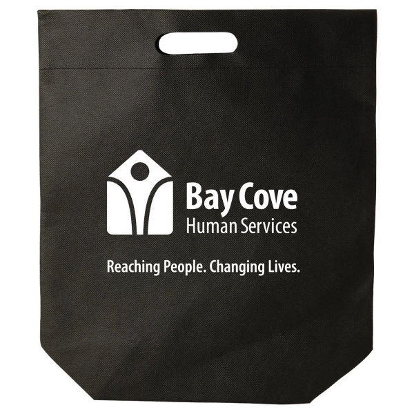 Reusable die cut tote bag is the perfect promo item for... from ASI 75731 PWS / Pacific Western Sales/Cater Line