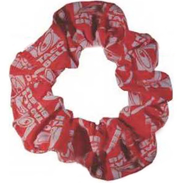 Muslin covered elastic ponytail wrap with overall print.... from ASI 31260 AdCapitol