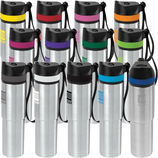 20 oz Persona® Tower Vacuum Water Bottle... from ASI 89320 Starline USA Inc
