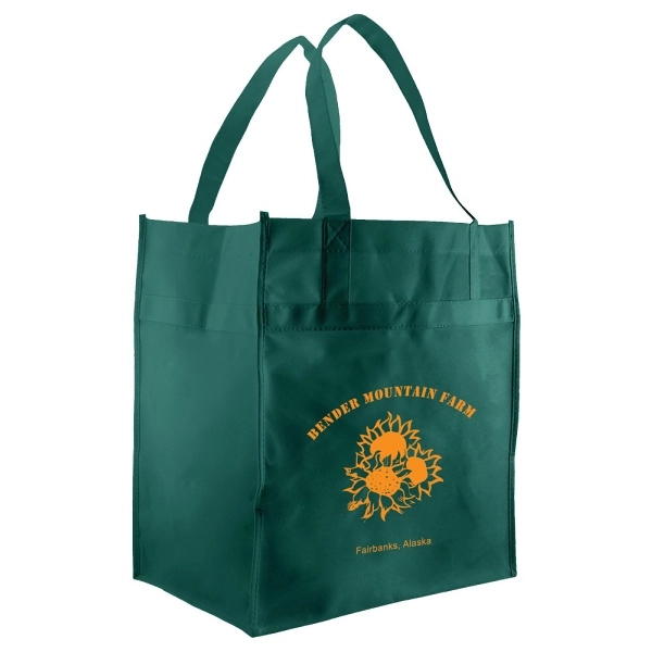 This multipurpose, econo grocery tote is constructed with premium 70 GSM... from ASI 75731 PWS / Pacific Western Sales/PWS