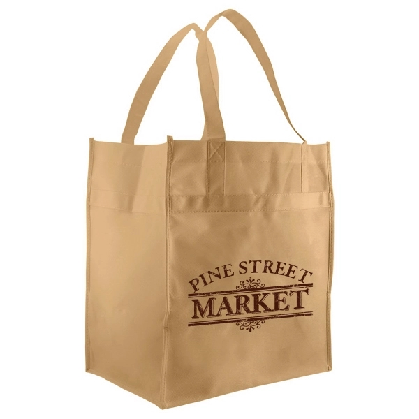 This multipurpose, econo grocery tote is constructed with premium 70 GSM... from ASI 75731 PWS / Pacific Western Sales/PWS
