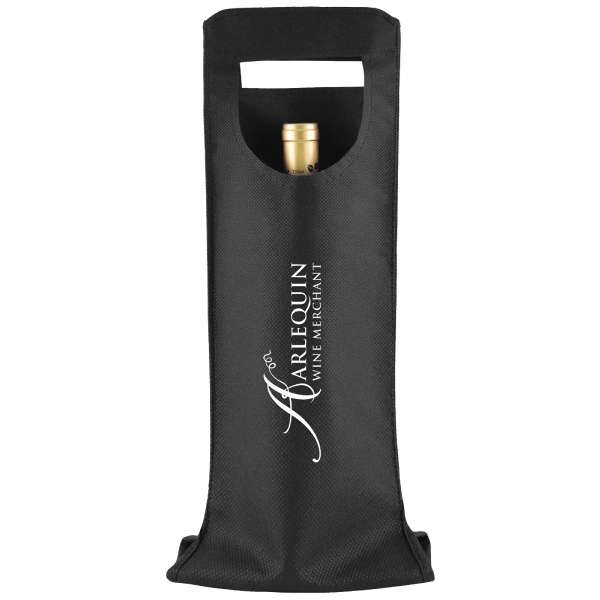 Made from 100 GSM non-woven polypropylene, this single bottle wine tote... from ASI 75731 PWS / Pacific Western Sales/Cater Line