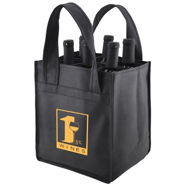 Six bottle wine bag has moveable pockets that can be used... from ASI 75731 PWS / Pacific Western Sales/PWS