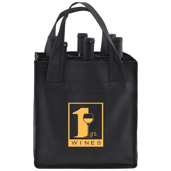 Six bottle wine bag has moveable pockets that can be used... from ASI 75731 PWS / Pacific Western Sales/PWS