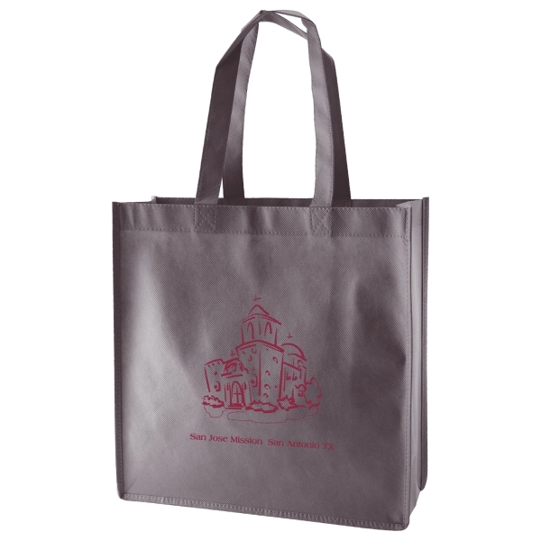 Made from 100 GSM non-woven polypropylene, this standard tote features stitched... from ASI 75731 PWS / Pacific Western Sales/PWS