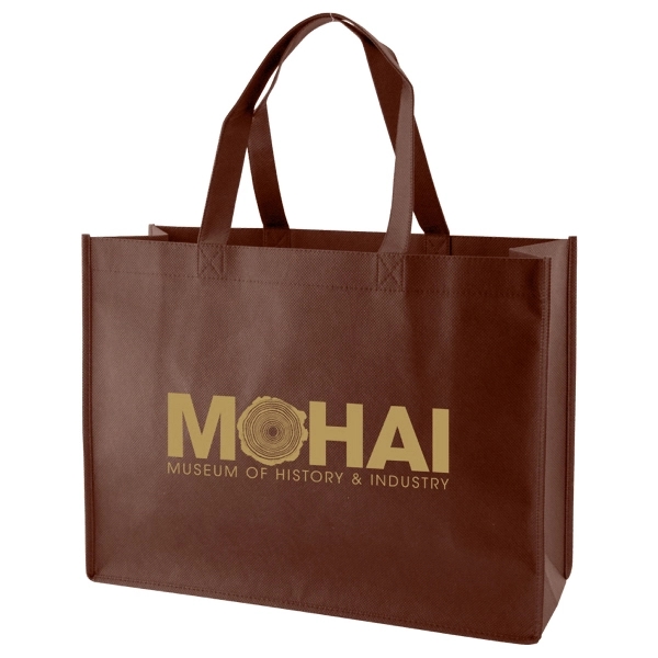 Made from 100 GSM non-woven polypropylene, this standard tote features stitched... from ASI 75731 PWS / Pacific Western Sales/PWS