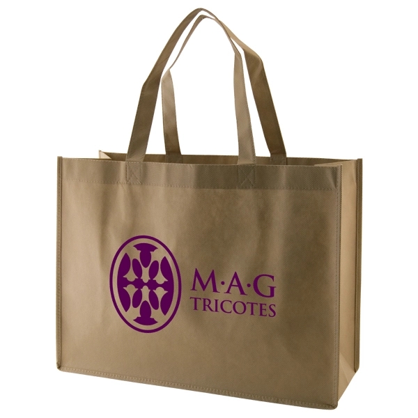 Made from 100 GSM non-woven polypropylene, this standard tote features stitched... from ASI 75731 PWS / Pacific Western Sales/PWS