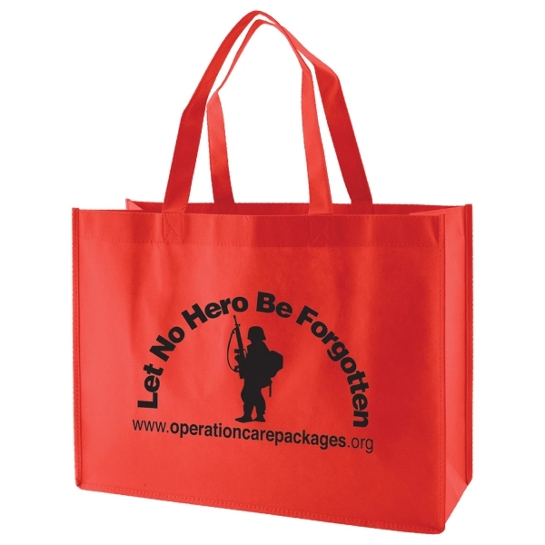 Made from 100 GSM non-woven polypropylene, this standard tote features stitched... from ASI 75731 PWS / Pacific Western Sales/PWS