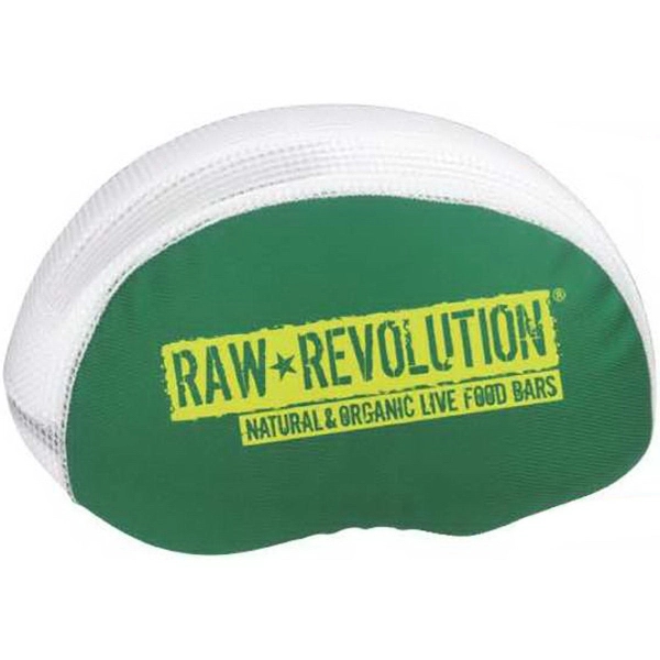 Bicycle helmet cover with printed half-moon side panels and breathable mesh... from ASI 31260 AdCapitol