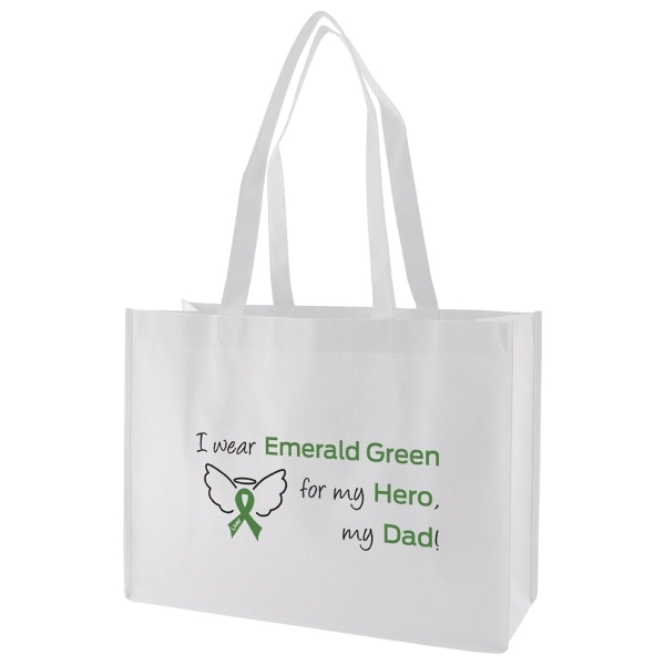Made from 100 GSM non-woven polypropylene, this standard tote features stitched... from ASI 75731 PWS / Pacific Western Sales/PWS