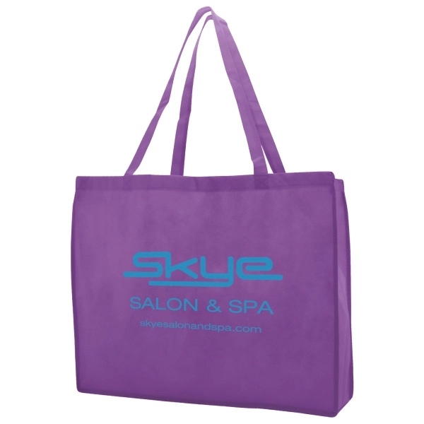 Made from 100 GSM non-woven polypropylene, this standard tote features stitched... from ASI 75731 PWS / Pacific Western Sales/Cater Line
