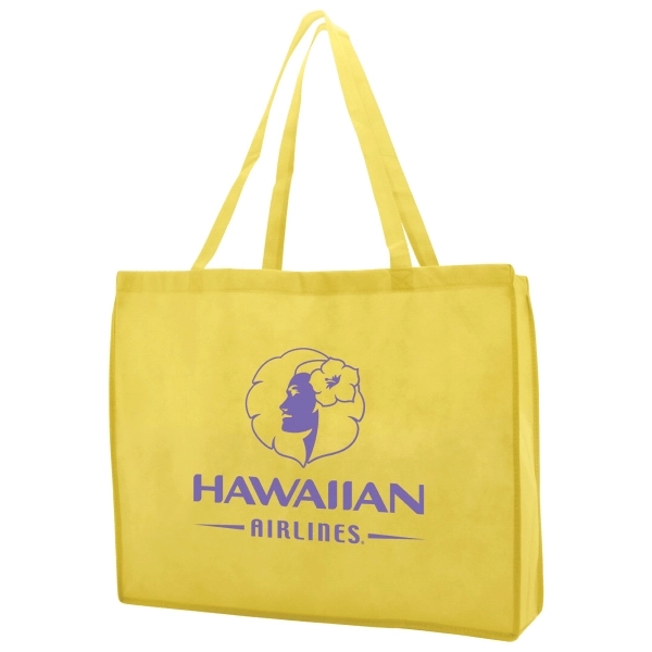 Made from 100 GSM non-woven polypropylene, this standard tote features stitched... from ASI 75731 PWS / Pacific Western Sales/Cater Line