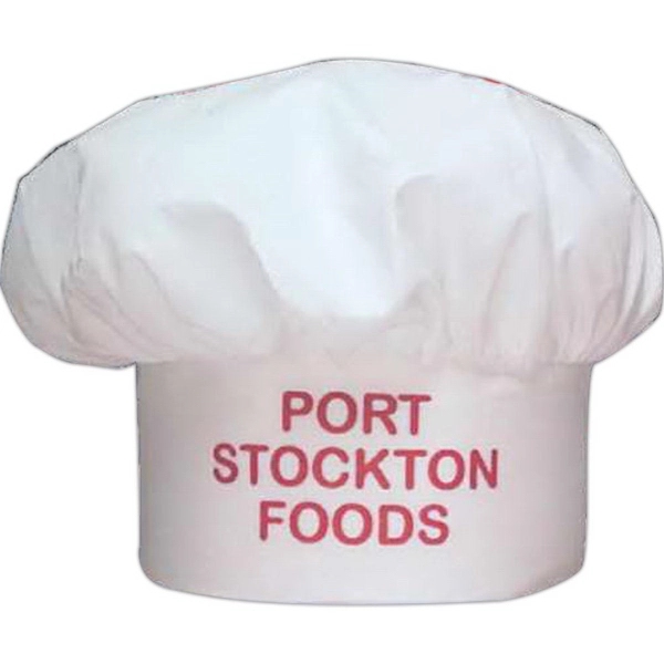 White muslin chef's hat with hook-and-loop back for adjustable fit.... from ASI 31260 AdCapitol