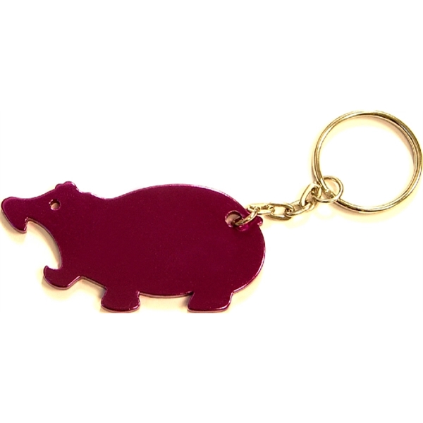 Jumbo size hippo shape bottle opener with key chain.... from ASI 74585 Nu Promo International / Nu Promo Line