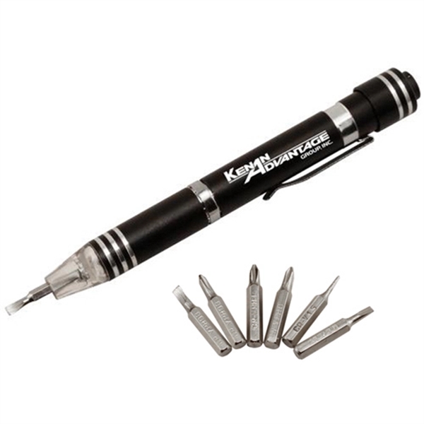 Light-Up LED Pen-Driver with 6 Screwdriver Bits... from ASI 31570 Advantage Industries / AdVantage Line®