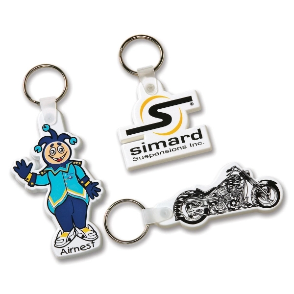 Custom-made, plastic, flexible key-ring.... from ASI 79896 Promo Plastik / Promo Plastik