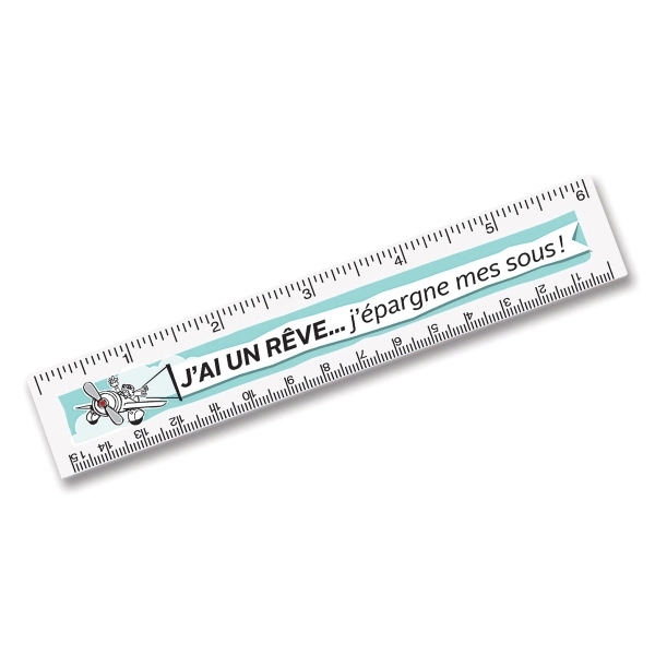 Ruler - 6" (Printed Numbers)... from ASI 79896 Promo Plastik / Promo Plastik