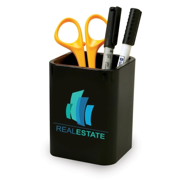 Pencil holder, available in white... from ASI 79896 Promo Plastik / Promo Plastik