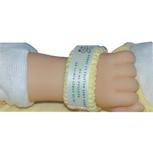 Baby wrist band/bracelet made of soft knit baby with customization options.... from ASI 31260 AdCapitol