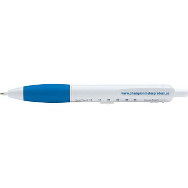 Ballpoint pen with innovative patented PDAPoint™ to calculate a monthly mortgage... from ASI 90075 ZZ DROPPED - Sunscope / Sunscope®