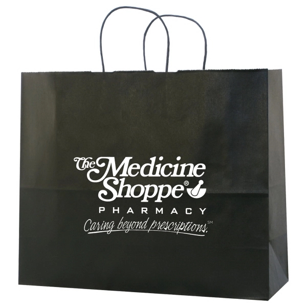 Striped Tinted Kraft Shopping Bags... from ASI 75731 PWS / Pacific Western Sales/Cater Line