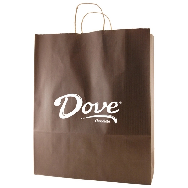 Striped Tinted Kraft Shopping Bags... from ASI 75731 PWS / Pacific Western Sales/Cater Line