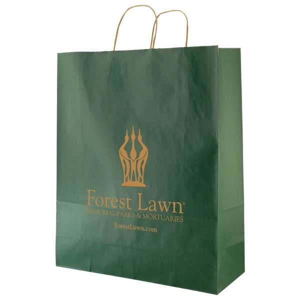 Striped Tinted Kraft Shopping Bags... from ASI 75731 PWS / Pacific Western Sales/Cater Line