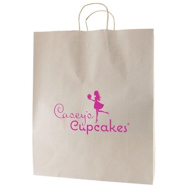 Striped Tinted Kraft Shopping Bags... from ASI 75731 PWS / Pacific Western Sales/Cater Line