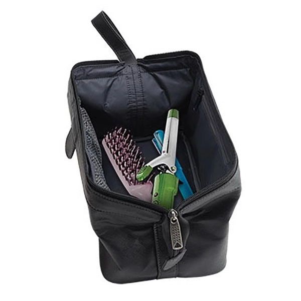 Toiletry bag with "stay-open" frame construction. Potenza.... from ASI 90075 ZZ DROPPED - Sunscope / Affinity®