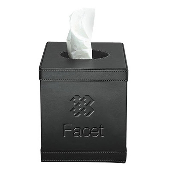Tissue box made from Valencia bonded leather. Quincy.... from ASI 90075 ZZ DROPPED - Sunscope / Affinity®