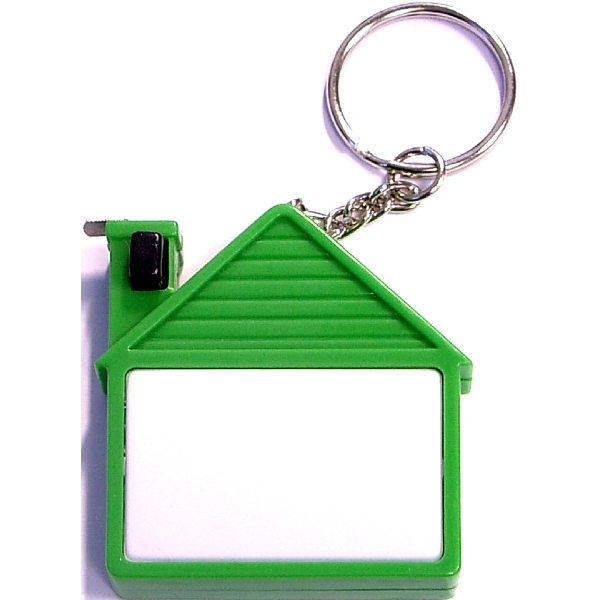 House shape tape measure with key chain.... from ASI 74585 Nu Promo International / Nu Promo Line