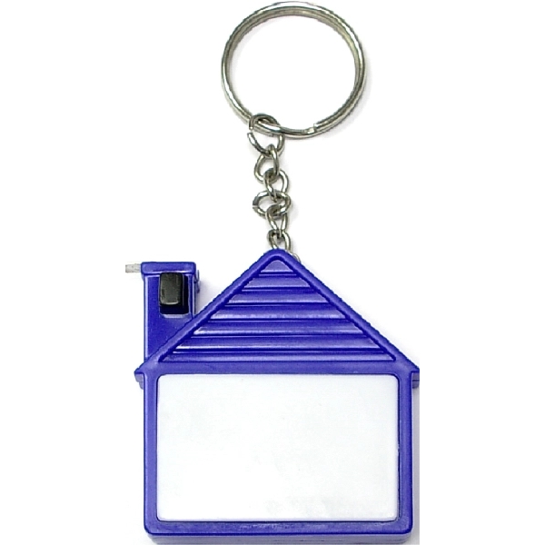 House shape tape measure with key chain.... from ASI 74585 Nu Promo International / Nu Promo Line