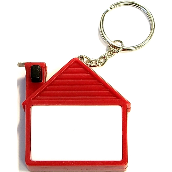 House shape tape measure with key chain.... from ASI 74585 Nu Promo International / Nu Promo Line