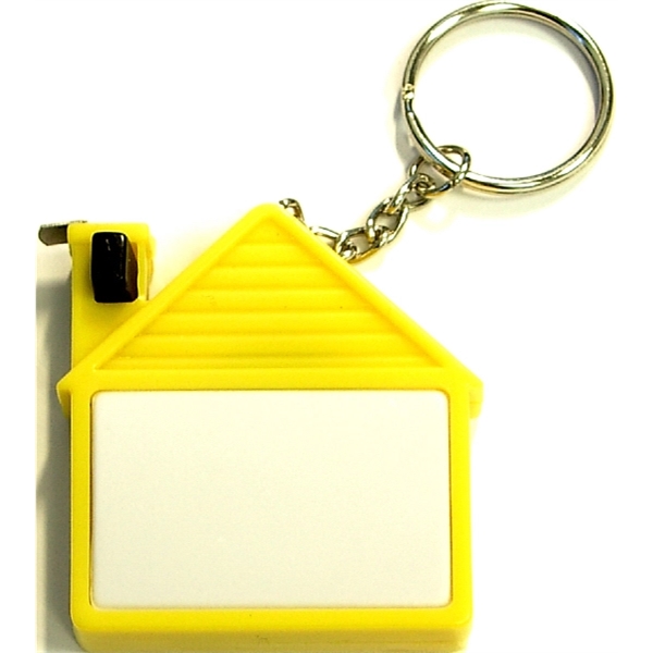 House shape tape measure with key chain.... from ASI 74585 Nu Promo International / Nu Promo Line