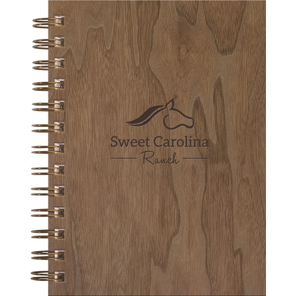 5" x 7" note pad with wood on paperboard front cover,... from ASI 91340 Journalbooks/Timeplanner Calendars