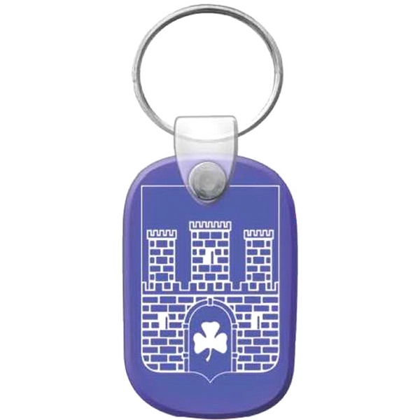 2 1/8" x 1 3/8" vinyl key tag with standard soft-touch... from ASI 31260 AdCapitol