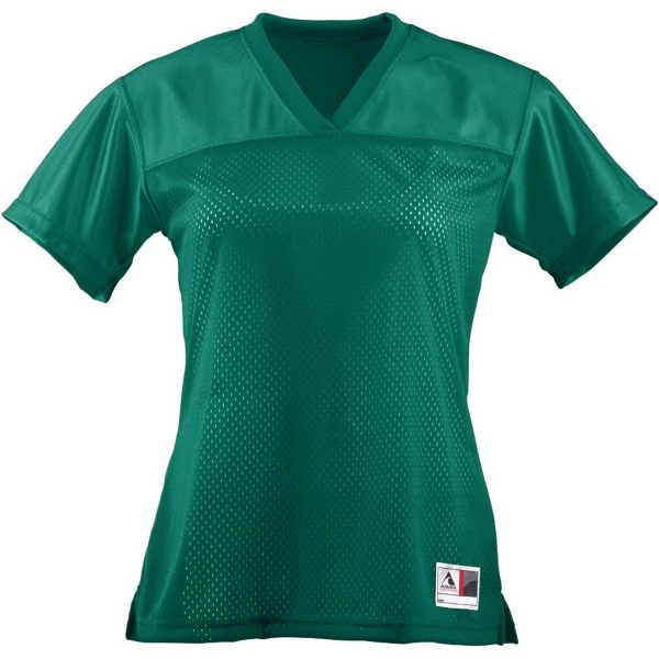 Blank football tee for ladies' made of 100% polyester with a... from ASI 37461 Augusta Sportswear