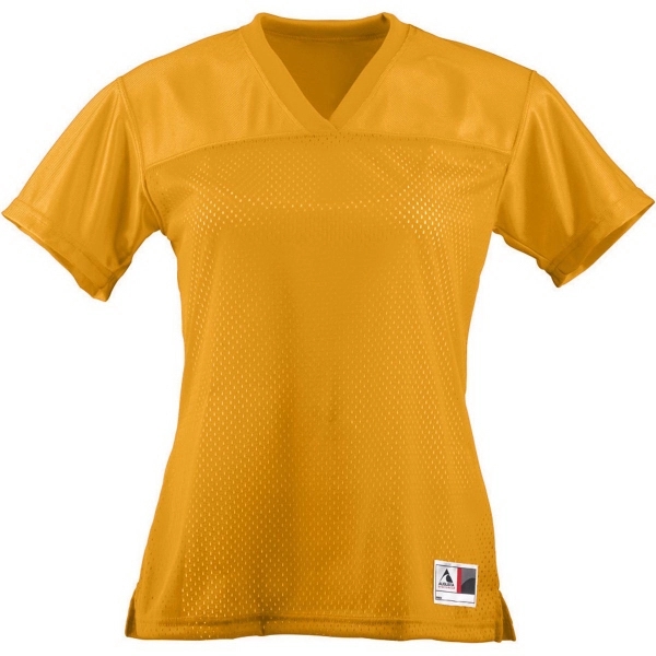 Blank football tee for ladies' made of 100% polyester with a... from ASI 37461 Augusta Sportswear
